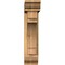 Ekena Millwork Merced Traditional Smooth Bracket w/ Offset Brace, Western Red Cedar, 5 1/2"W x 20"D x 24"H BKT0604X20X24MRC01SWR - alternate 2